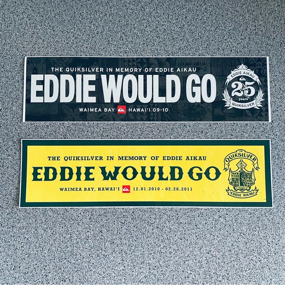Quiksilver Eddie Aikau Bumper Stickers 🌊